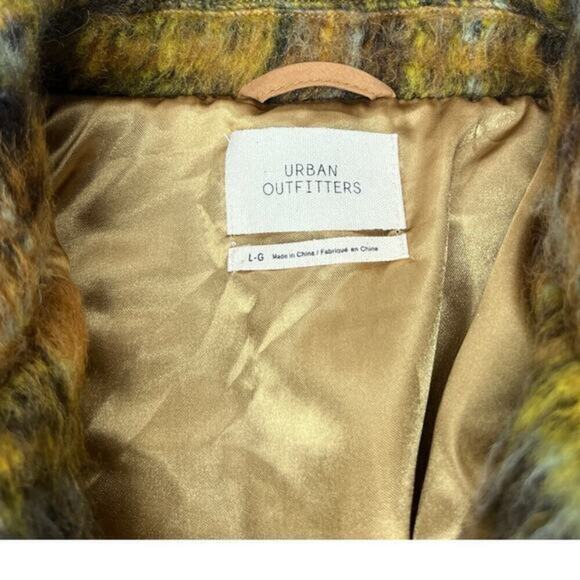 URBAN‎ OUTFITTERS Harlow Plaid Oversized Shirt Jacket Shacket Fully Lined Size L - Picture 9 of 12